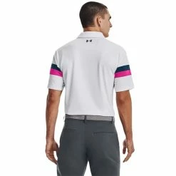 Under Armour Gents Tee To Green Color Block Polo Shirt White (100) -Cheap Footwear Store P 1377379UNDERARMOURSHIRTWHITE100GENTS 3 L