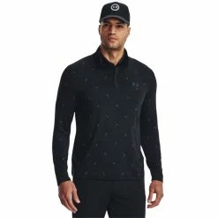 Under Armour Gents Playoff Printed ¼ Zip Top Black - Static Blue (001) -Cheap Footwear Store P 1377400UNDERARMOURTOPMIDNIGHTBLACK001GENTS 2 L