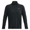 Under Armour Gents Playoff Printed ¼ Zip Top Black - Static Blue (001)