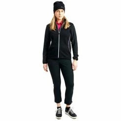 ABACUS Ladies Scramble Full Zip Fleece Black -Cheap Footwear Store P 2371ABACUSJACKETBLACK600LADIES 2 L
