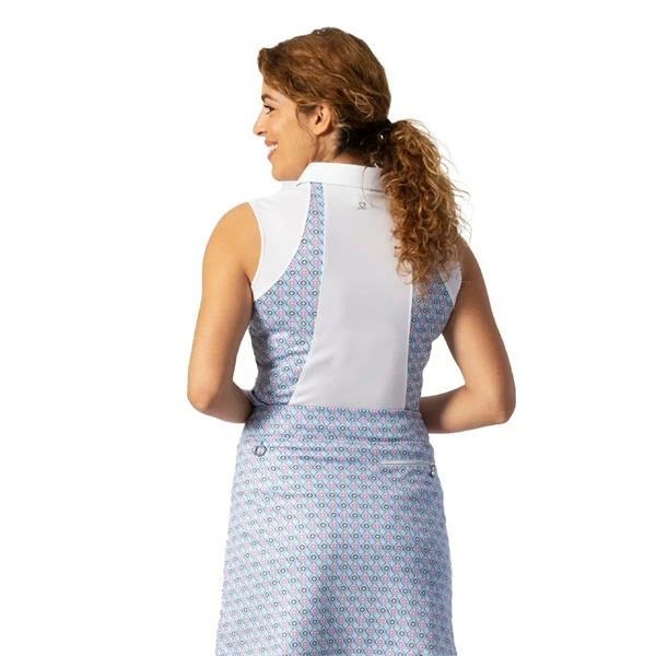 Daily Sports Ladies Ventura Sleeveless Polo Shirt White 6 Daily Sports Ladies Ventura Sleeveless Polo Shirt White - Image 4
