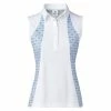 Daily Sports Ladies Ventura Sleeveless Polo Shirt White