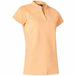 ABACUS Ladies Lisa Cupsleeve Polo Shirt Apricot