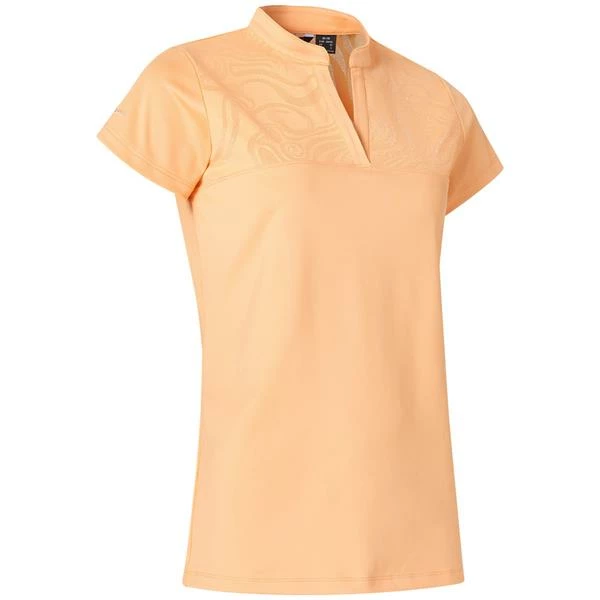 ABACUS Ladies Lisa Cupsleeve Polo Shirt Apricot 3 ABACUS Ladies Lisa Cupsleeve Polo Shirt Apricot
