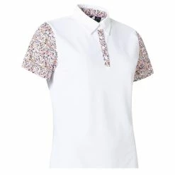 ABACUS Ladies Anne Short Sleeve Polo Shirt Lupine Mixed