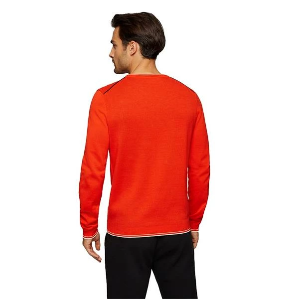 Boss Gents Ritom Crew Neck Sweater Bright Orange 6 Boss Gents Ritom Crew Neck Sweater Bright Orange - Image 4