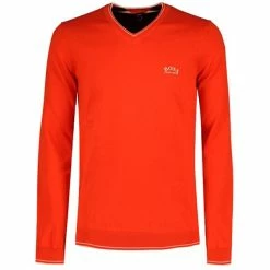 Boss Gents Vitom Pullover Bright Orange