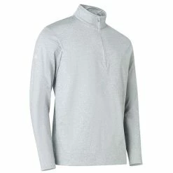 ABACUS Junior Dunbar ½ Zip Fleece Light Grey Melange