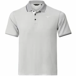 Mizuno Gents QD Comp Plus Polo Shirt Light Grey