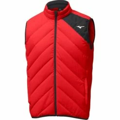 Mizuno Gents Breath Thermo Move Down Gilet Red