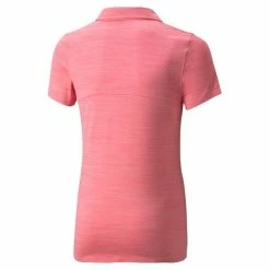 Puma Junior - Girls Cloudspun Free Polo Shirt Rapture Rose Heather -Cheap Footwear Store P 530673PUMASHIRTRAPTURROSEHEATHERGIRLS 1 L