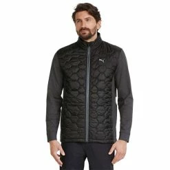 Puma Gents Cloundspun WRMLBL Jacket Black -Cheap Footwear Store P 531099PUMAJACKETBLACKGENTS 2 L