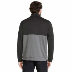 Puma Gents Gamer Colorblock ¼ Zip Black - Quiet Shade -Cheap Footwear Store P 532985PUMATOPBLACKQUIETSHADEGENTS 3 L