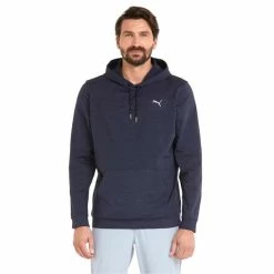 Puma Gents Cloudspun Progress Hoodie Navy Blazer - Heather -Cheap Footwear Store P 534527PUMAHOODIENAVYBLAZERHEATHERGENTS 2 L