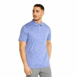 Puma Gents Cloudspun Leaflet Polo Shirt Lavender Pop -Cheap Footwear Store P 535445PUMASHIRTLAVENDERGENTS 2 L