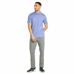 Puma Gents Cloudspun Leaflet Polo Shirt Lavender Pop -Cheap Footwear Store P 535445PUMASHIRTLAVENDERGENTS 4 L