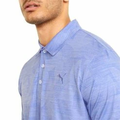 Puma Gents Cloudspun Leaflet Polo Shirt Lavender Pop -Cheap Footwear Store P 535445PUMASHIRTLAVENDERGENTS 5 L