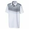 Puma Junior - Boys Road Map Polo Shirt White - Peacoat -Cheap Footwear Store P 574642WHITEPEACJUNIORBOYSSS18 L