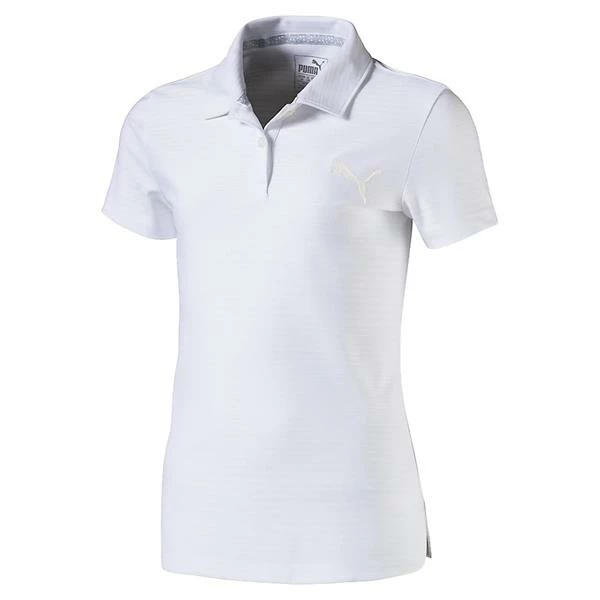 Puma Junior - Girls Aston Polo Shirt Bright White 3 Puma Junior - Girls Aston Polo Shirt Bright White