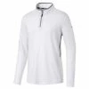 Puma Gents Rotation ¼ Zip Top Bright White
