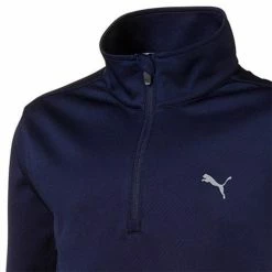 Puma Junior - Boys ¼ Zip Peacoat -Cheap Footwear Store P 578139PUMATOPPEACOATBOYS 1 L