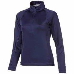 Puma Girls ¼ Zip Top Peacoat