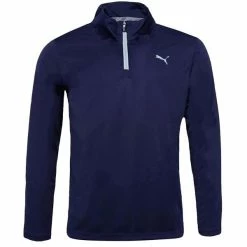 Puma Gents Icon ¼ Zip Top Peacoat