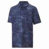 Puma Boys Solar Camo Polo Peacoat
