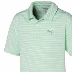 Puma Junior - Boys Links Polo Shirt Mist Green -Cheap Footwear Store P 598672PUMASHIRTGREENBOYS 1 L