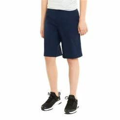 Puma Junior - Boys Stretch Shorts Navy Blazer -Cheap Footwear Store P 598675PUMABOYSSTRETCHSHORTSNAVYBLAZER 2 L
