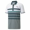 Puma Gents MATTR One Way Polo Shirt Bright White - High Rise -Cheap Footwear Store P 599115PUMASHIRTWHITEHIGHRISEGENTS L