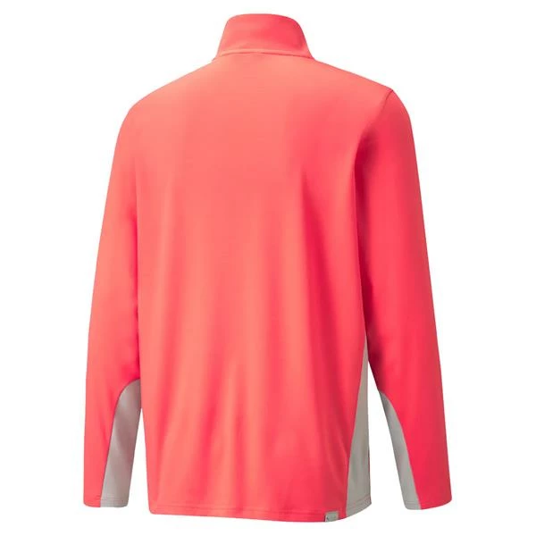 Puma Gents Gamer ¼ Zip Golf Sweatshirt Coral 4 Puma Gents Gamer ¼ Zip Golf Sweatshirt Coral - Image 2