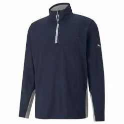 Puma Gents Gamer ¼ Zip Golf Sweatshirt Navy Blazer