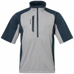 ABACUS Gents Bounce Stretch Rainshirt Grey - Navy (630)