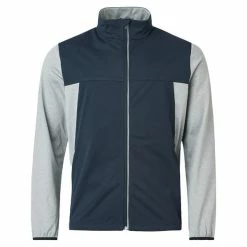 ABACUS Gent Dornoch Softshell Hybrid Jacker Navy - Light Grey (373)