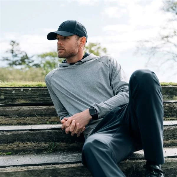 ABACUS Gents Loop Hoodie Light Grey Melange (702) 8 ABACUS Gents Loop Hoodie Light Grey Melange (702) - Image 6