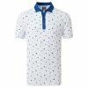 FootJoy Gents Scattered Floral Print Polo Shirt White Twilight -Cheap Footwear Store P 80043FOOTJOYSHIRTWHITETWILIGHTGENTS L