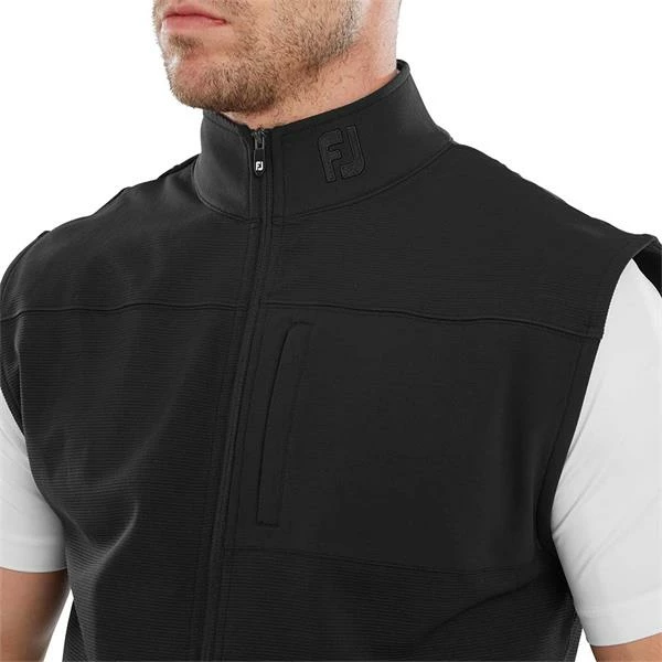 FootJoy Gents Ottoman Knit Vest Black 7 FootJoy Gents Ottoman Knit Vest Black - Image 5