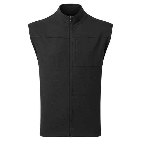 FootJoy Gents Ottoman Knit Vest Black 3 FootJoy Gents Ottoman Knit Vest Black