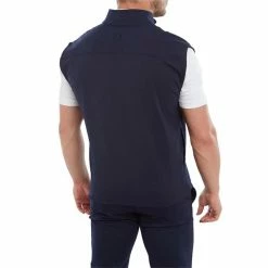 FootJoy Gents Ottoman Knit Vest Navy -Cheap Footwear Store P 80065FOOTJOYVESTNAVYGENTS 3 L