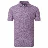 FootJoy Gents Confetti Print Pique Polo Shirt Violet -Cheap Footwear Store P 80087FOOTJOYSHIRTVIOLETGENTS L