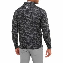 FootJoy Gents Cloud Camo Print Midlayer Black -Cheap Footwear Store P 80110FOOTJOYMIDLAYERBLACKGENTS 3 L