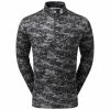 FootJoy Gents Cloud Camo Print Midlayer Black -Cheap Footwear Store P 80110FOOTJOYMIDLAYERBLACKGENTS 5 L