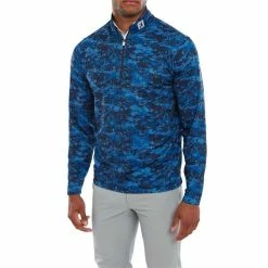 FootJoy Gents Cloud Camo Print Midlayer Navy -Cheap Footwear Store P 80111FOOTJOYMIDLAYERNAVYGENTS 2 L