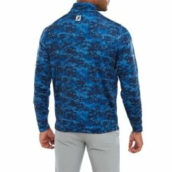 FootJoy Gents Cloud Camo Print Midlayer Navy -Cheap Footwear Store P 80111FOOTJOYMIDLAYERNAVYGENTS 3 L