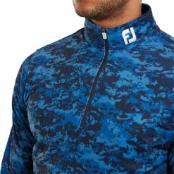 FootJoy Gents Cloud Camo Print Midlayer Navy -Cheap Footwear Store P 80111FOOTJOYMIDLAYERNAVYGENTS 4 L