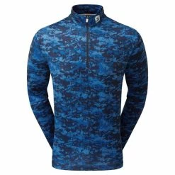 FootJoy Gents Cloud Camo Print Midlayer Navy