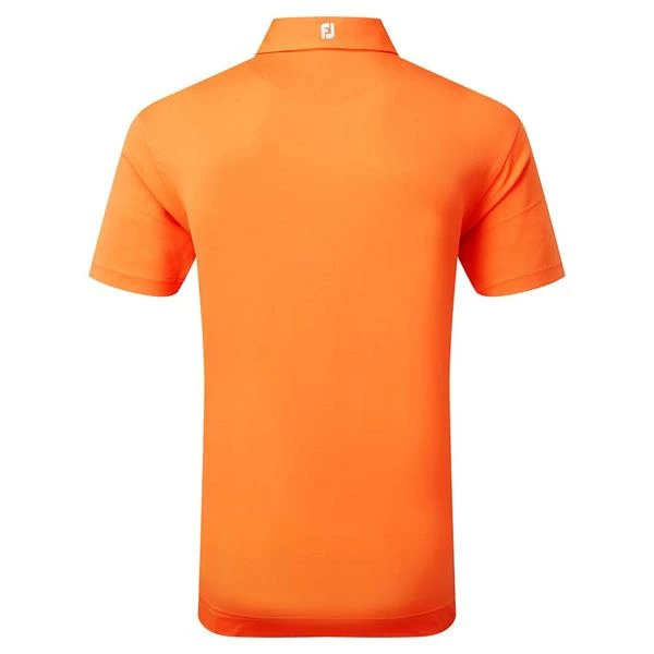 FootJoy Gents Stretch Pique Solid Polo Shirt Orange 4 FootJoy Gents Stretch Pique Solid Polo Shirt Orange - Image 2
