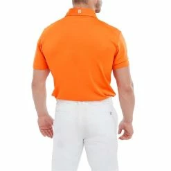 FootJoy Gents Stretch Pique Solid Polo Shirt Orange 10 FootJoy Gents Stretch Pique Solid Polo Shirt Orange -Cheap Footwear Store P 80131FOOTJOYSHIRTORANGEGENTS 3 L