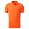 FootJoy Gents Stretch Pique Solid Polo Shirt Orange -Cheap Footwear Store P 80131FOOTJOYSHIRTORANGEGENTS L